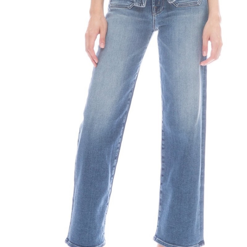 MOTHER Flare & Wide Leg Blue Jeans